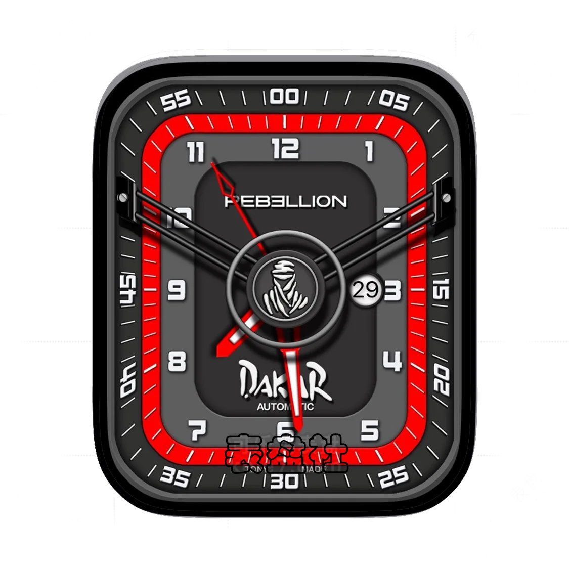 Rebellion瑞柏麟&DAKAR达喀尔简约灰数字时间表盘