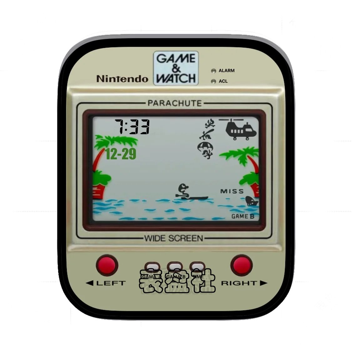 Nintendo任天堂金典登岛小游戏表盘