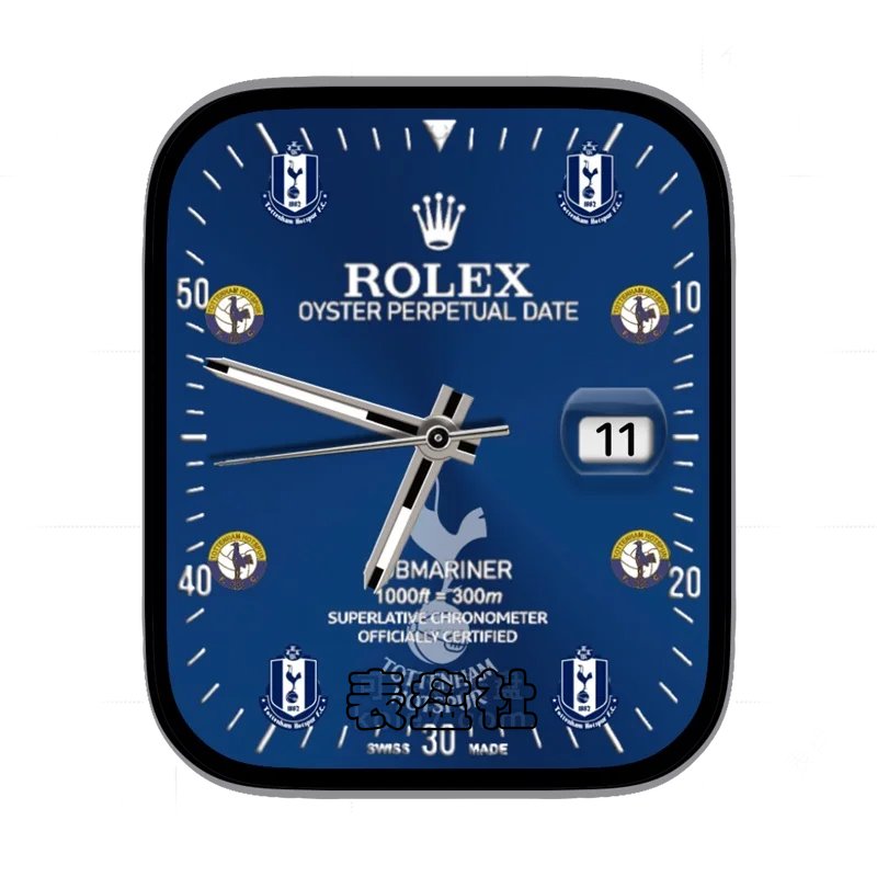 ROLEX劳力士托特纳姆热刺足球俱乐部英格兰足球俱乐部联名深蓝金属表盘
