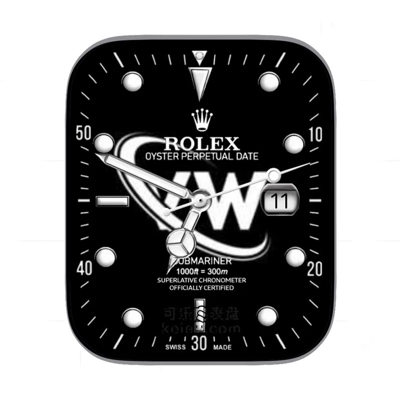 ROLEX劳力士酷黑白大LOGO经典表盘