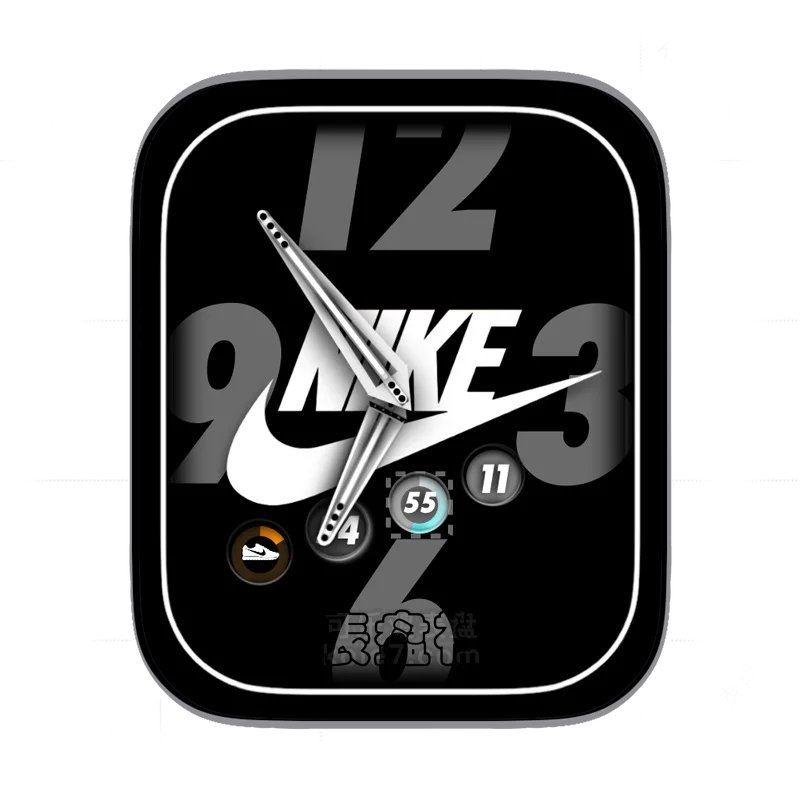 NIKE耐克黑白标志运动数据Ultra专用表盘