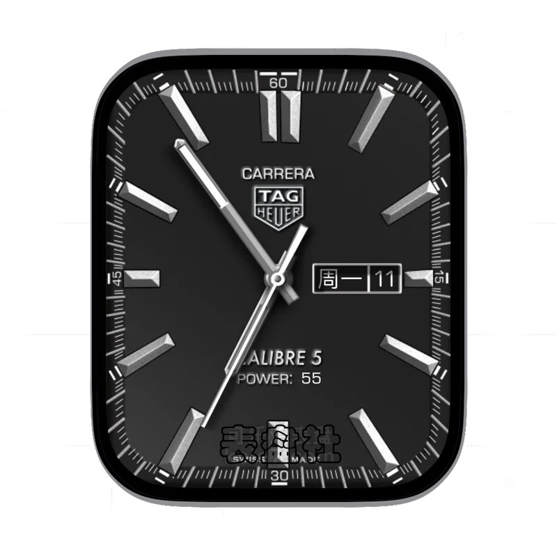 TAG HEUER泰格豪雅酷黑金属日历时刻表盘