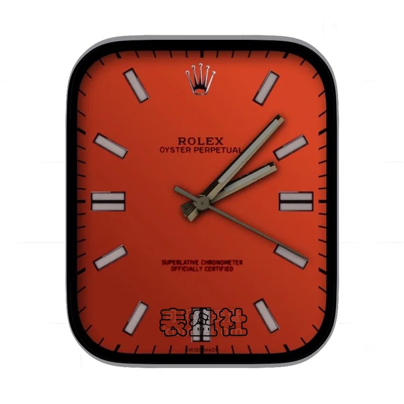 ROLEX劳力士橘红金属块时刻表盘