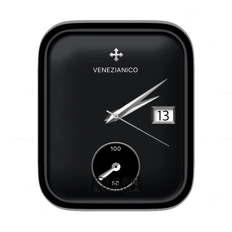 venezianico独立制表酷黑单盘极简表盘