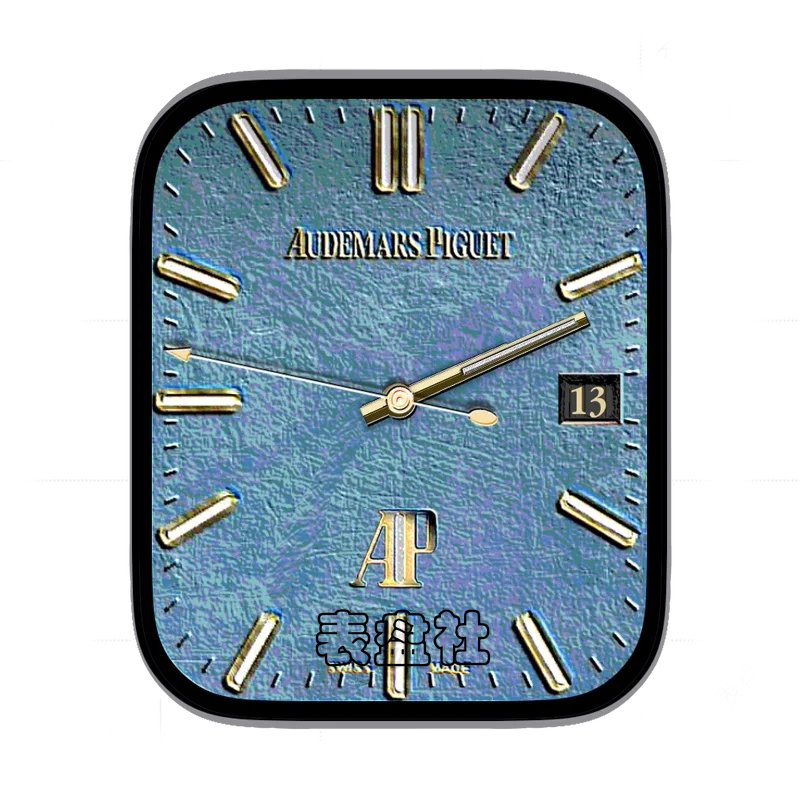 AUDEMARS PIGUET爱彼蓝斑驳金属时刻表盘