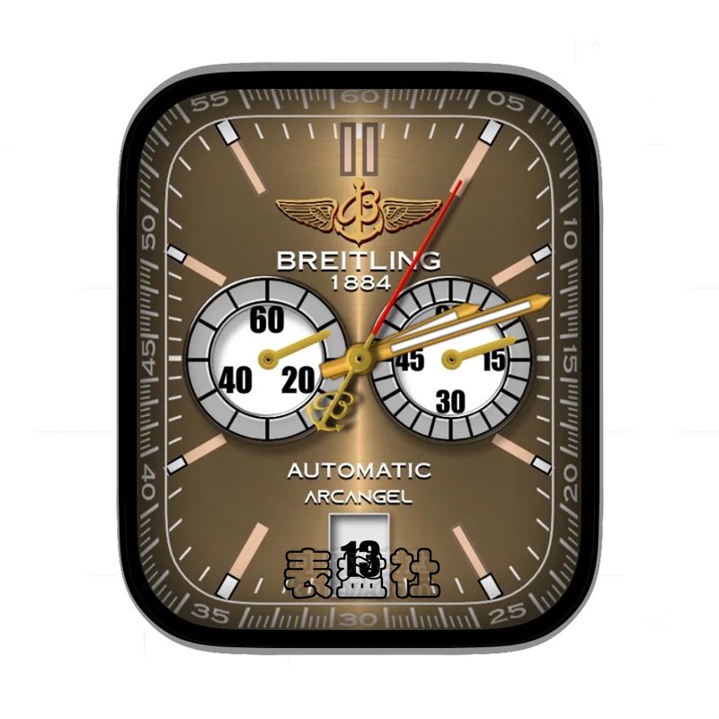 BREITLING百年灵金属渐变双盘内方小时刻表盘