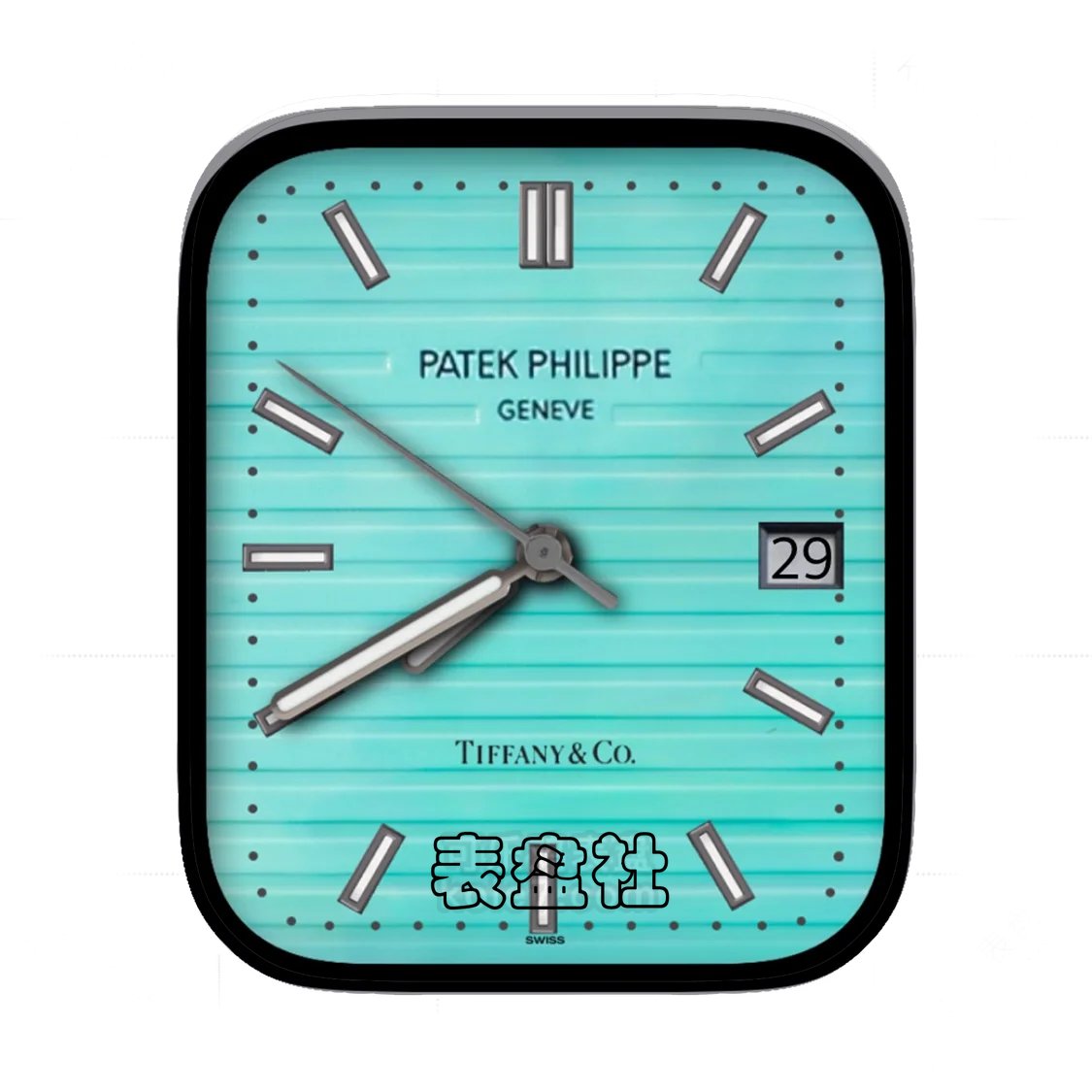 Patek Philippe 百达翡丽蓝宝石简约年历表盘