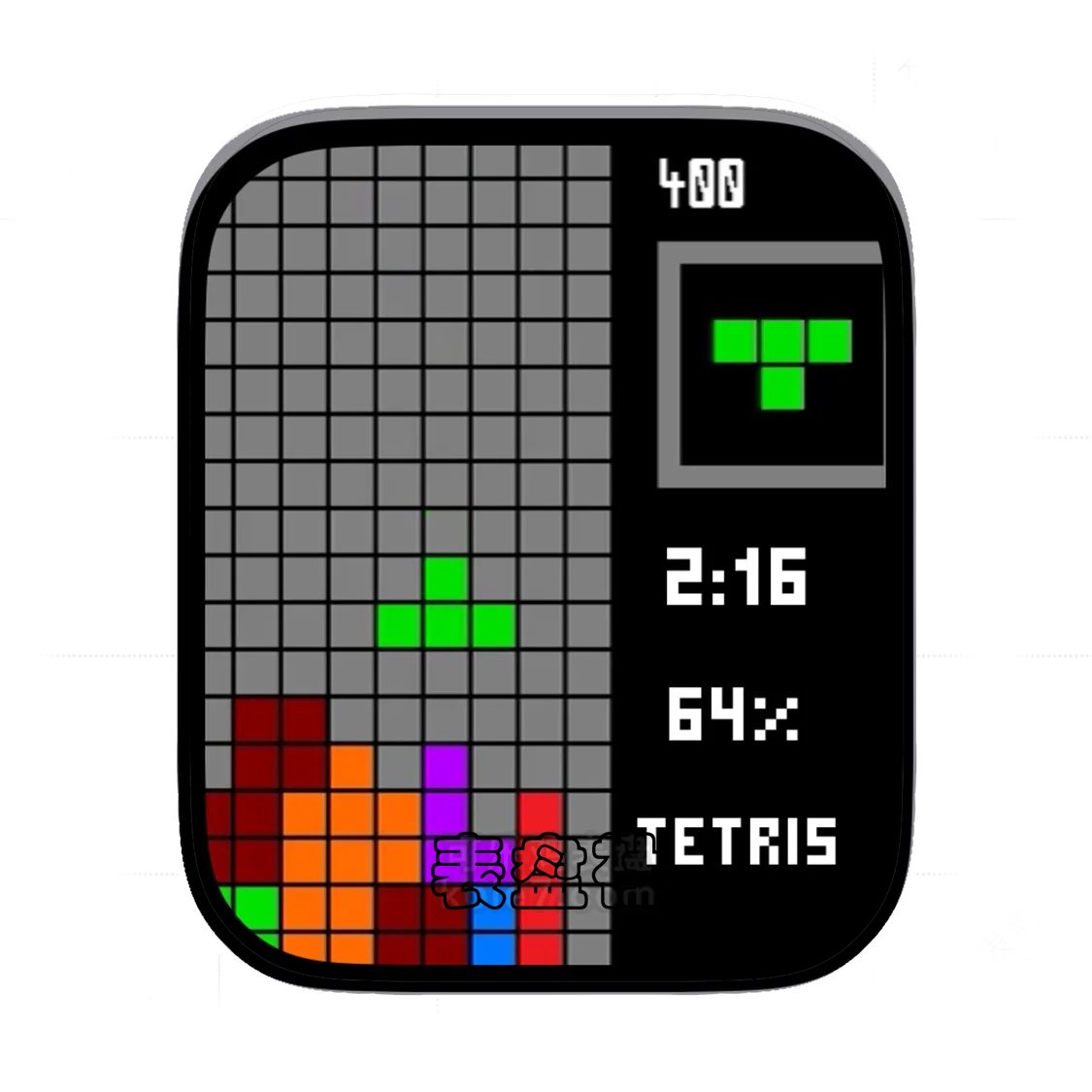 TETRIS经典小游戏俄罗斯方块苹果iwatch表盘