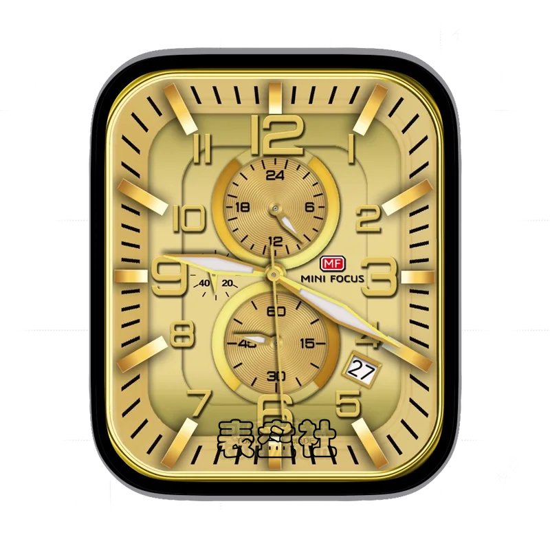 mini focus福克斯黄金双盘双层时刻表盘