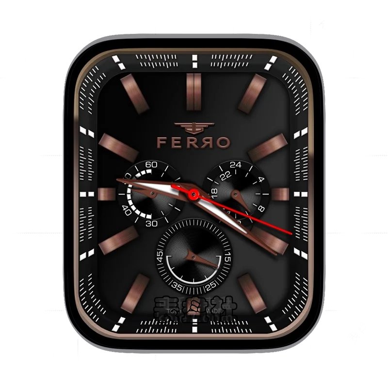 ferro深黑玫瑰金三盘仪表表盘