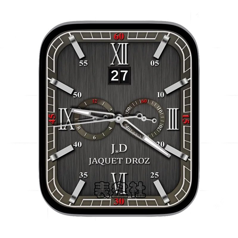 jaquet droz雅克德罗灰绿双盘表盘