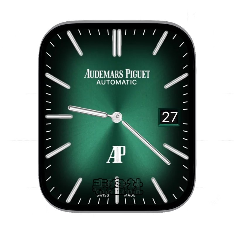 audemars piguet爱彼黑绿渐变传统经典表盘