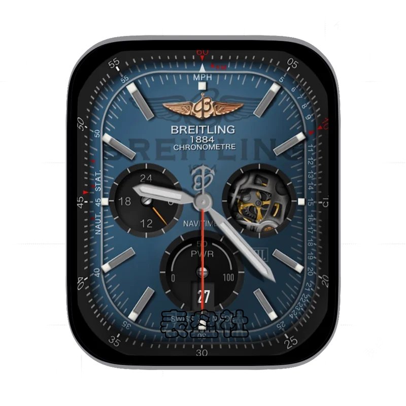 breitling百年灵多层时刻蓝金典雅三盘机械高级Ultra专用表盘