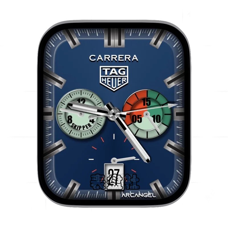 TAG-HEUER泰格豪雅雅蓝三盘多功能表盘