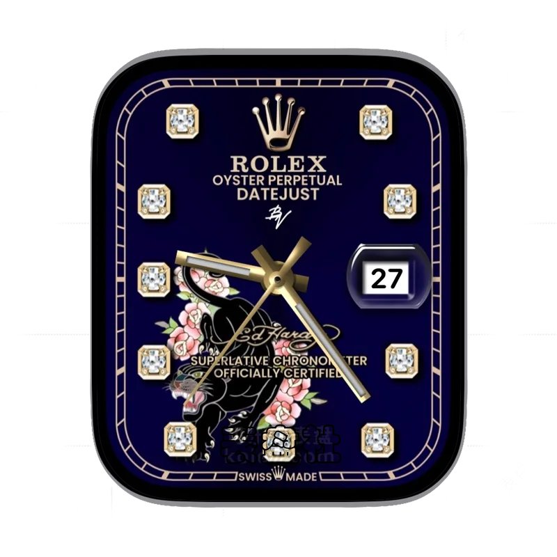 rolex劳力士黑豹金钻深蓝紫高级表盘