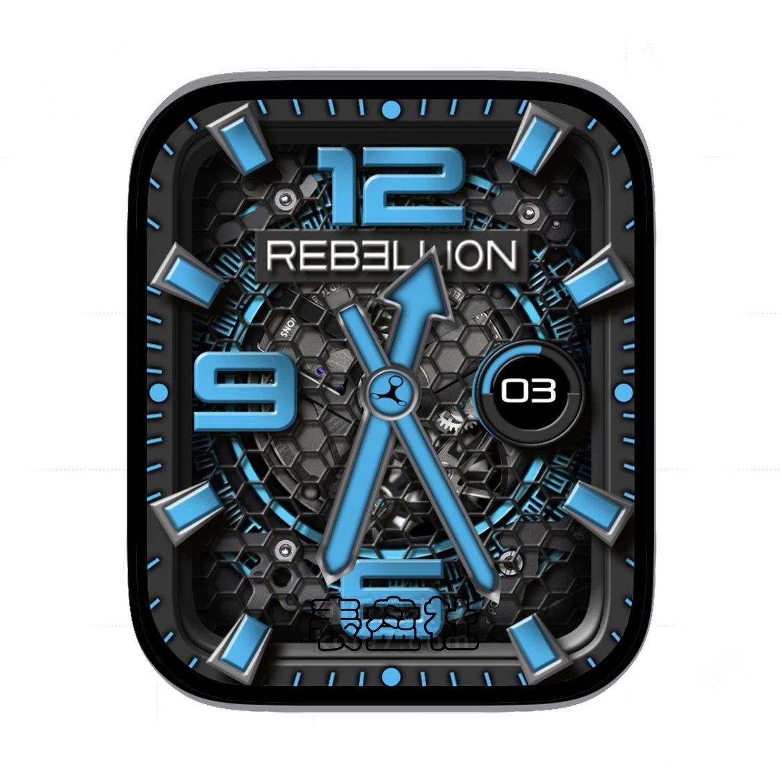 Rebellion瑞柏麟酷黑蓝高级机械.jpg表盘