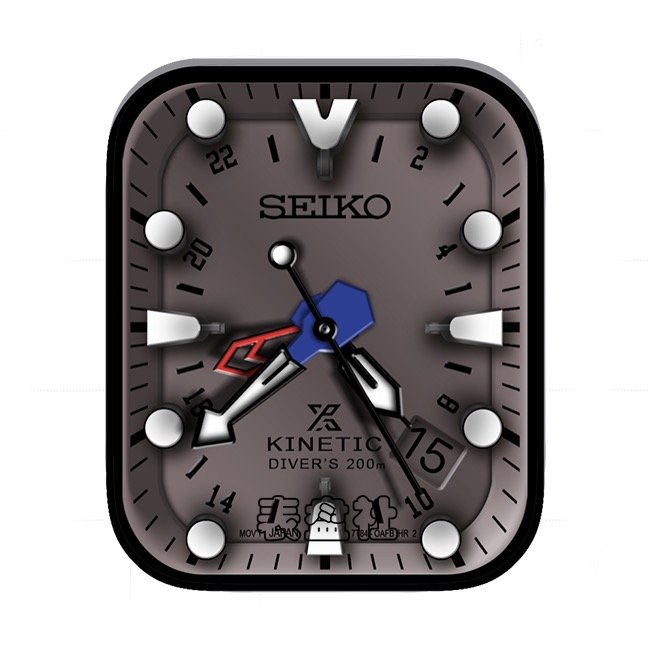 SEIKO精工灰色底年历指针简约表盘