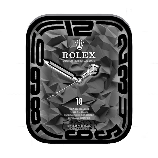 ROLEX劳力士炭灰黑菱角状数字年历指针表盘