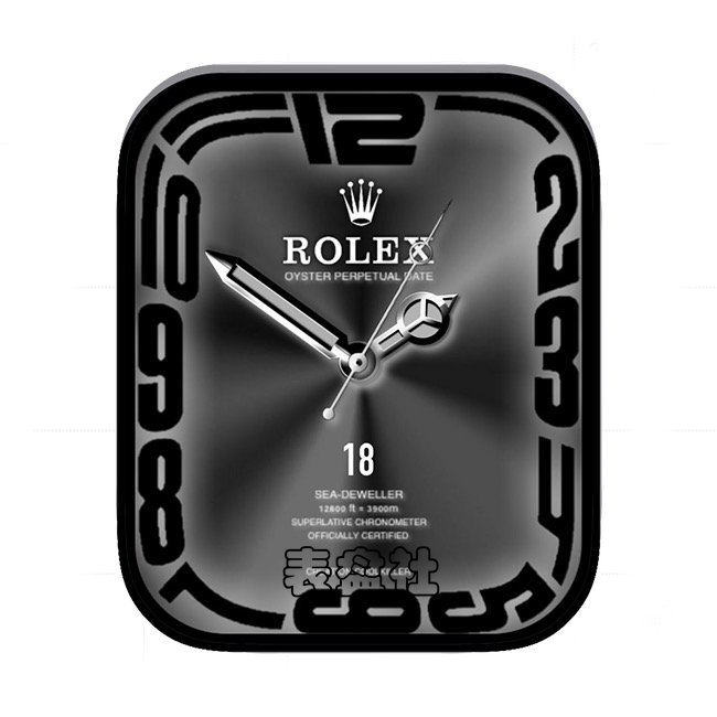 ROLEX劳力士炭灰黑数字年历指针表盘