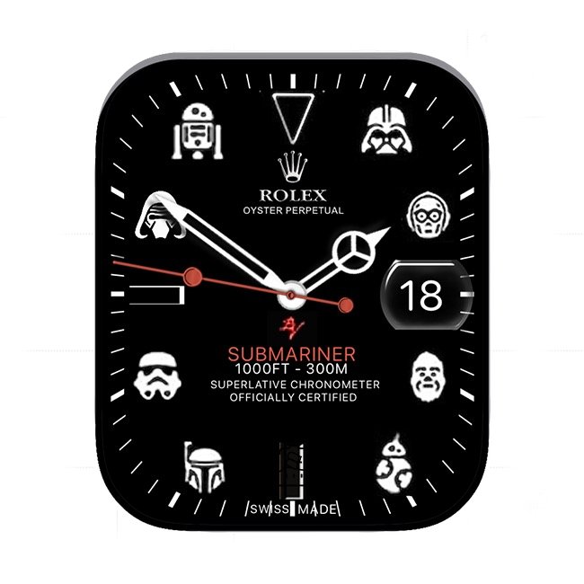 ROLEX劳力士炭黑色骷髅头年历指针表盘