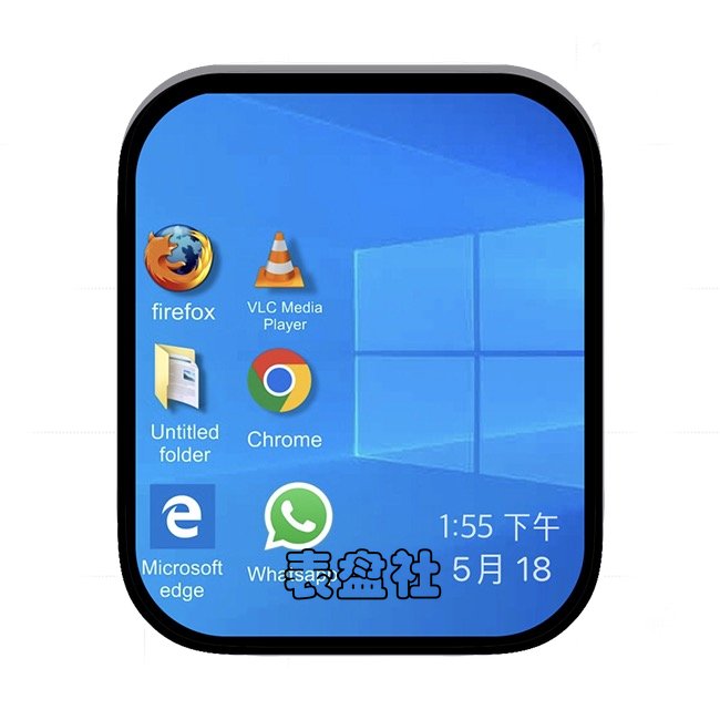 电脑页面日期时间表盘