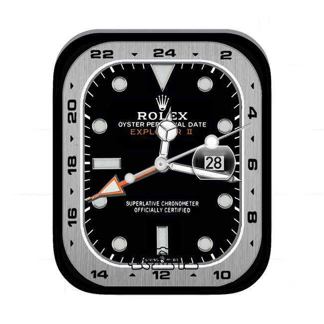 ROLEX劳力士炭黑灰年历指针简约UItra专用表盘
