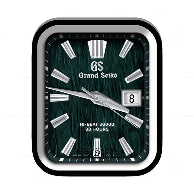 Grand Seiko冠蓝暗绿色年历指针表盘