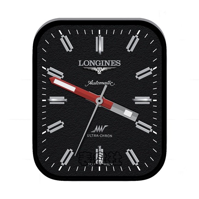 LONGINES浪琴黑色简约指针表盘