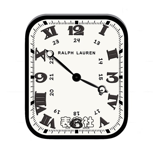 RALPH LAUREN拉夫数字简约表盘