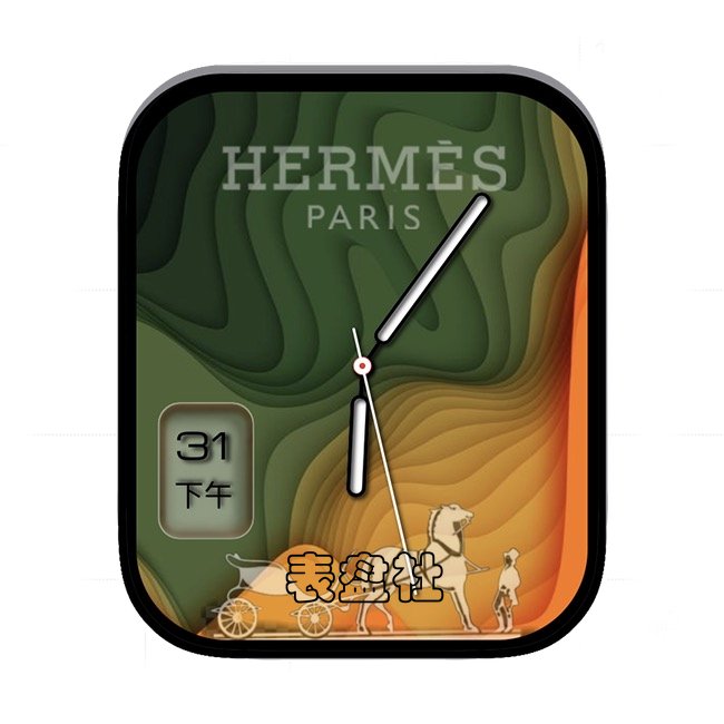 HERMES爱马仕梯田形年历指针表盘