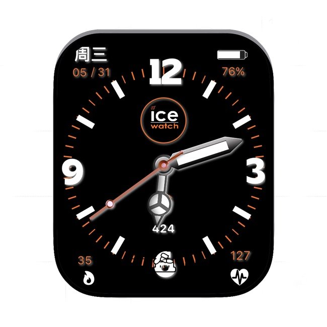 ice大圆盘数字年历指针表盘