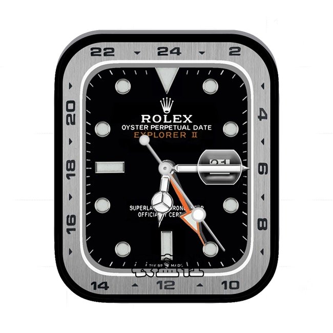 ROLEX劳力士炭黑灰年历指针表盘