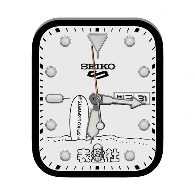 SEIKO精工日期年历指针简约表盘