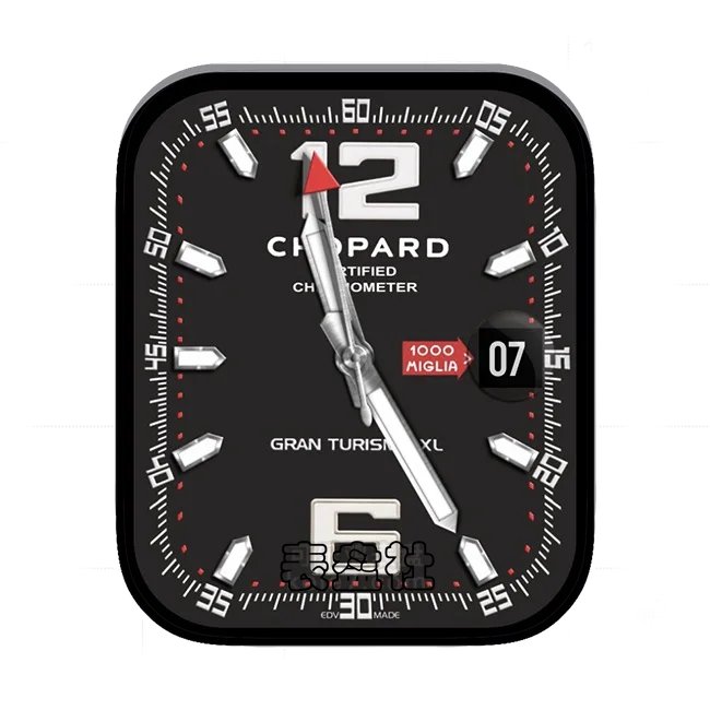 CHOPARD萧邦炭黑色数字年历指针表盘