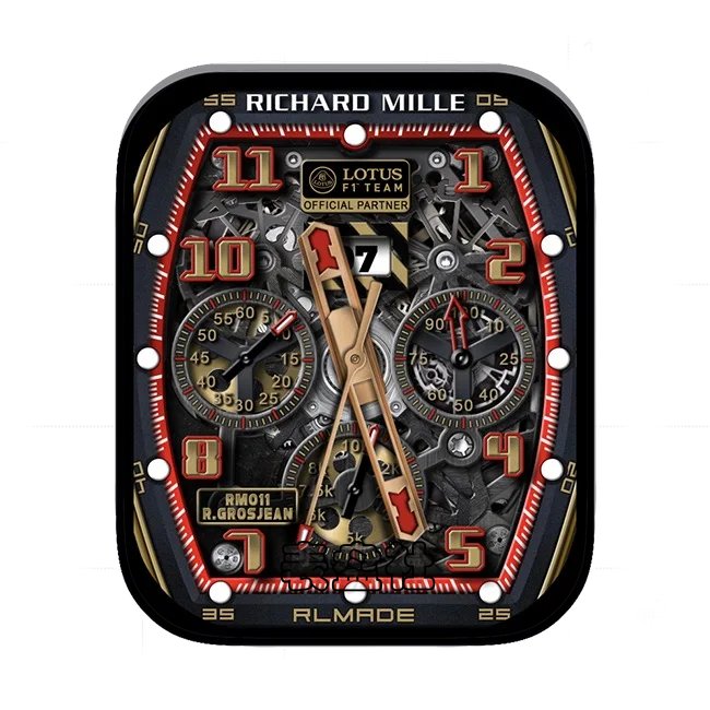 RICHARD MILLE理查德米尔齿轮机械数字三盘式年历指针表盘.clock&clock2 59938