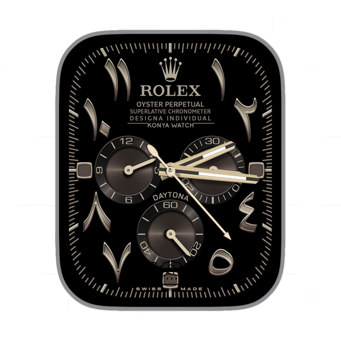ROLEX劳力士紫金埃及数字三盘式年历Ultra专用表盘