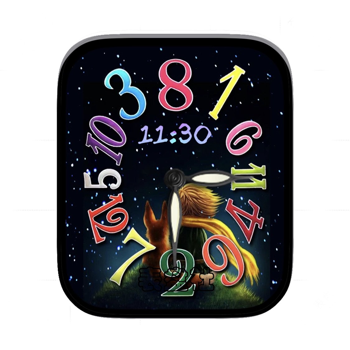五彩小王子非順序简约数字表盘