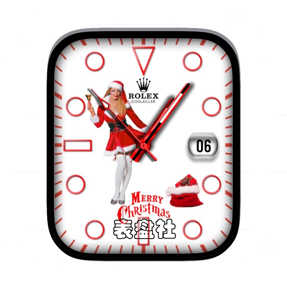 ROLEX劳力士圣诞美女年历指针表盘