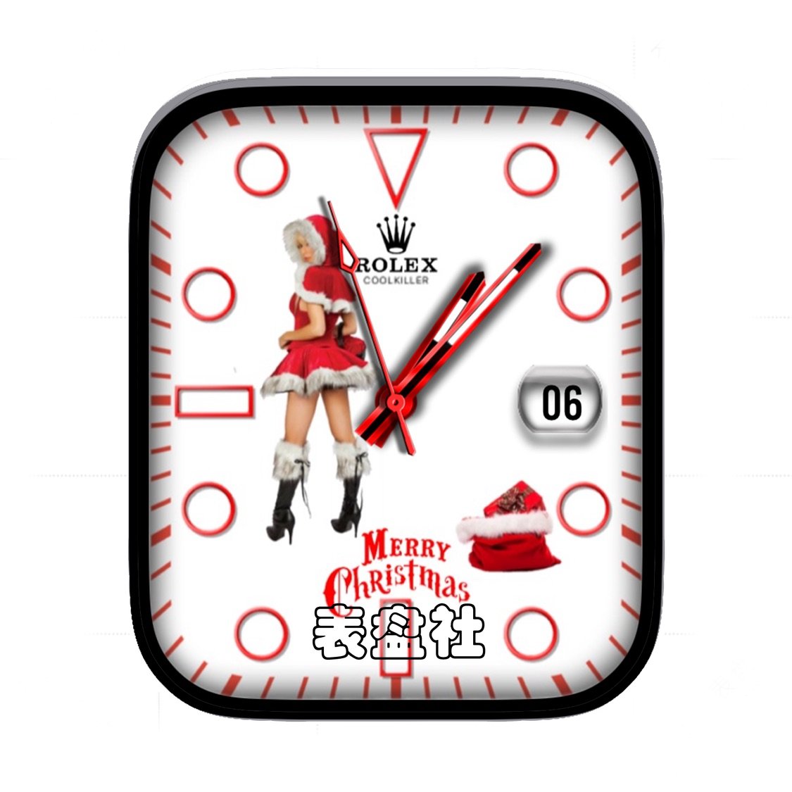 ROLEX劳力士圣诞美女年历指针表盘