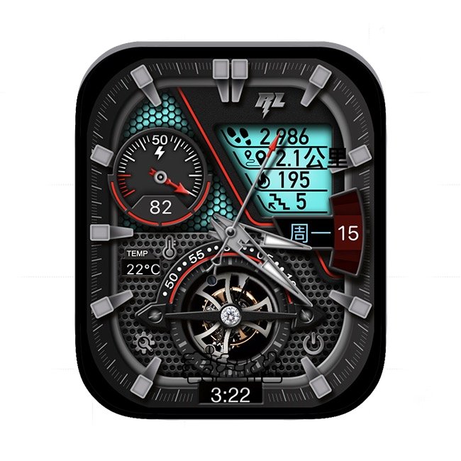 RL炫酷高级多功能显示Ultra专用表盘.clock&clock2 66362