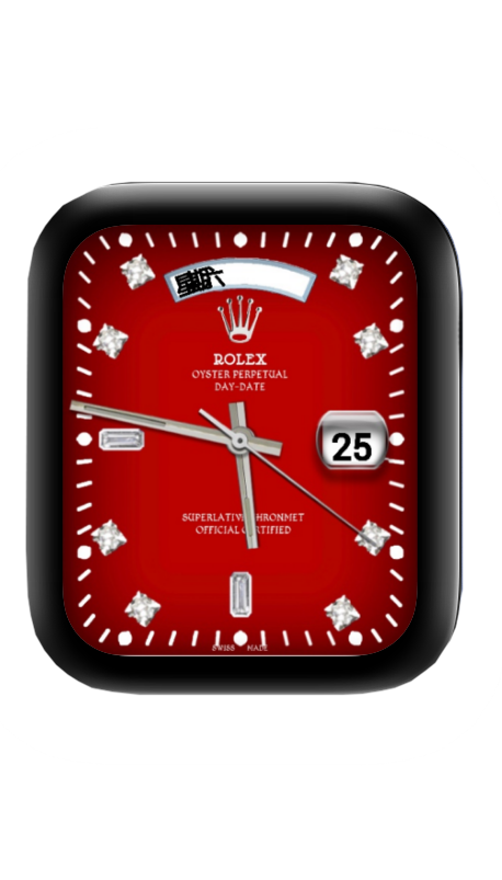 红色ROLEX劳力士表盘