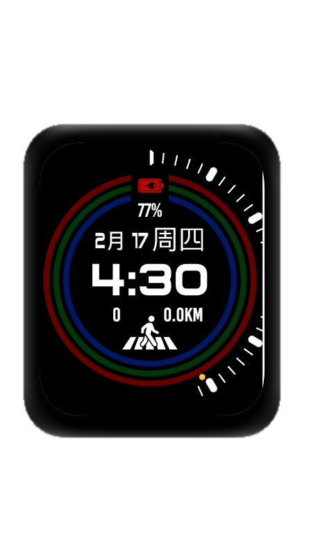 数字运动表盘