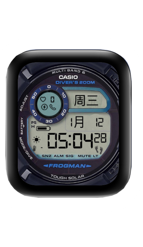 CASIO卡西欧数字表盘