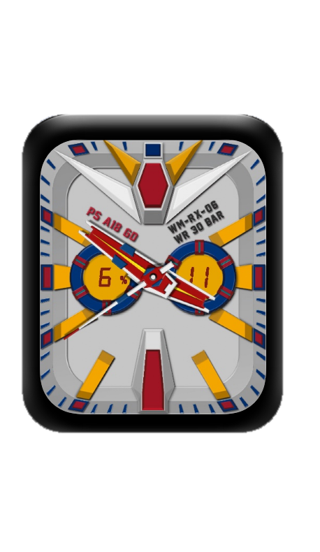 灰色高达战士指针表盘