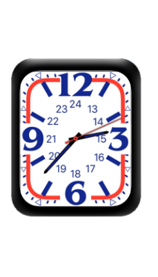 简约数字指针白色表盘