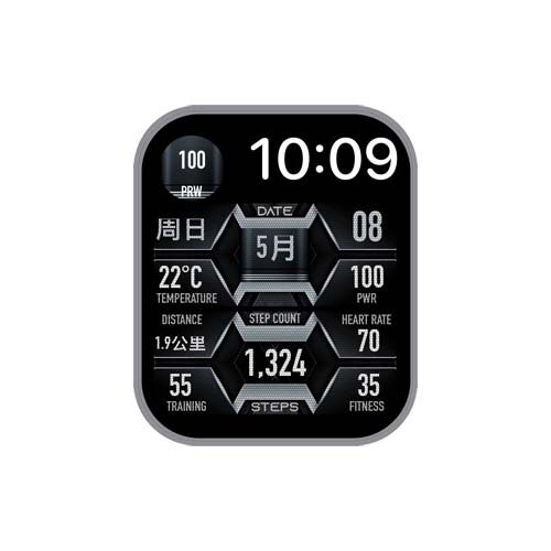 数字运动气温表盘