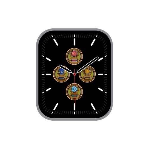 简约运动步数指针表盘