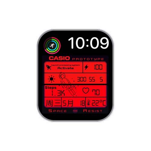 CASIO卡西欧数字太空人7系列表盘