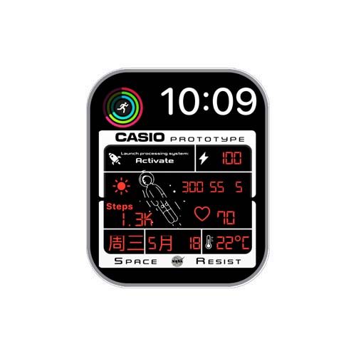 CASIO卡西欧数字太空人7系列表盘