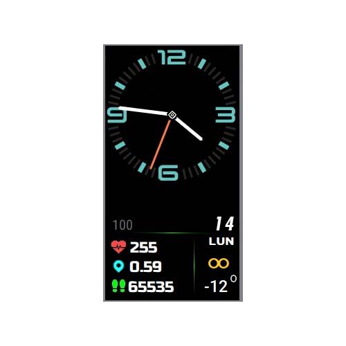 数字指针心率步数荣耀Band 6表盘
